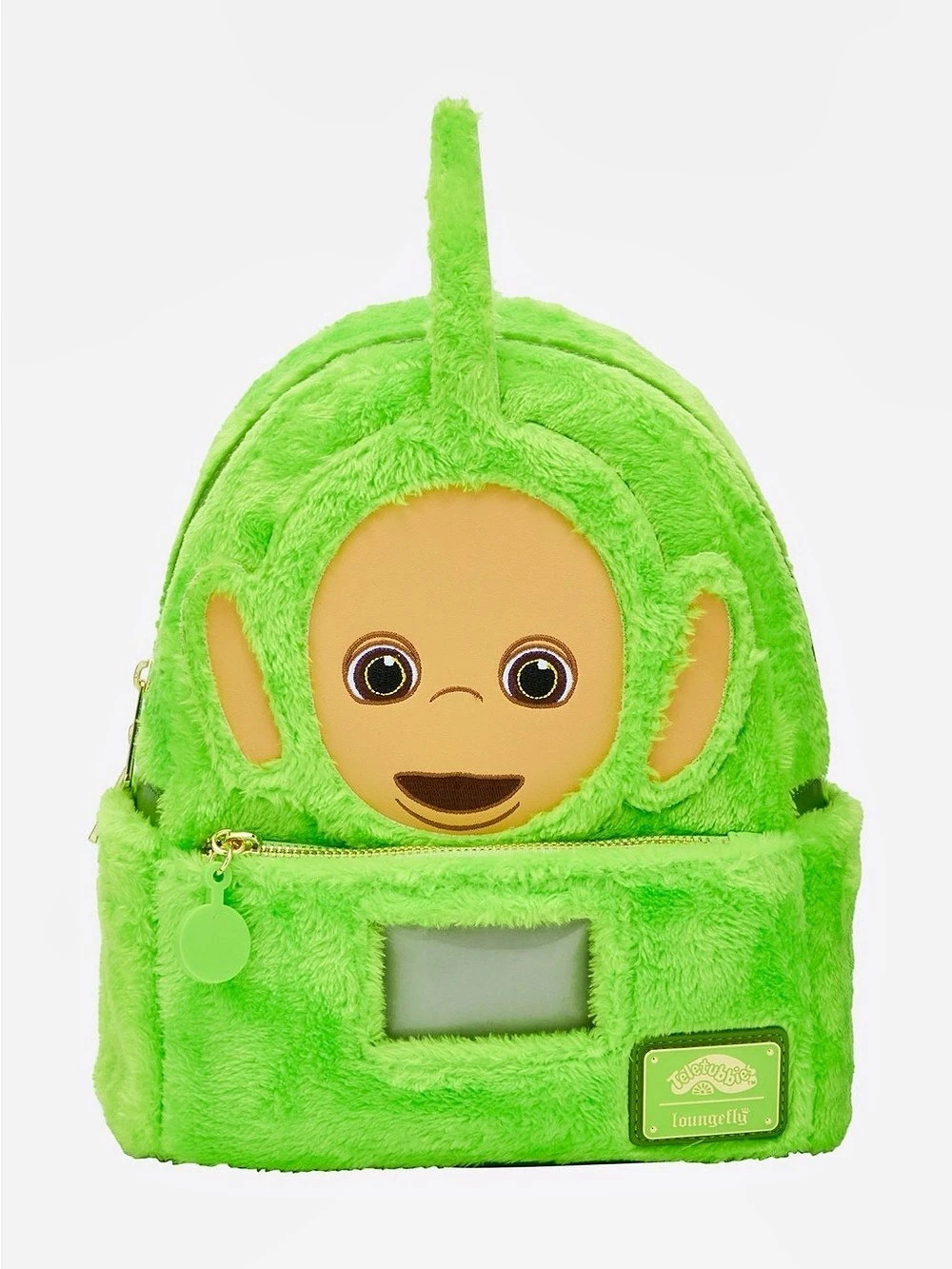 Loungefly Teletubbies Dipsy Cosplay mini backpack Green Plush NWT